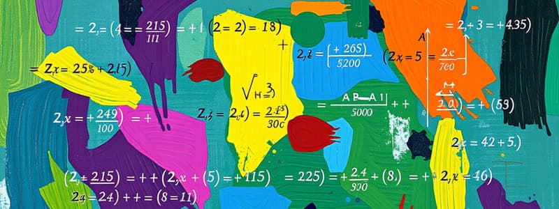 Pre Algebra Formulas Flashcards