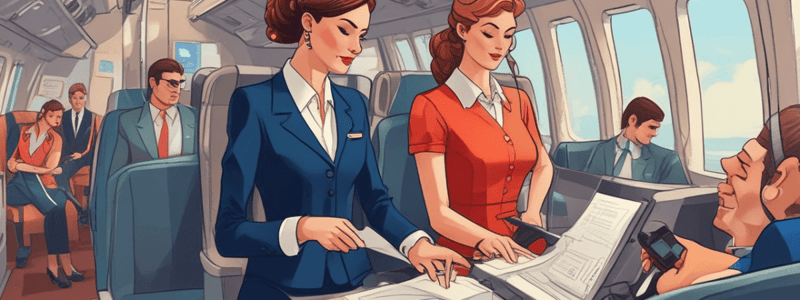 Flight Attendant Procedures: Departure and Taxi-Out