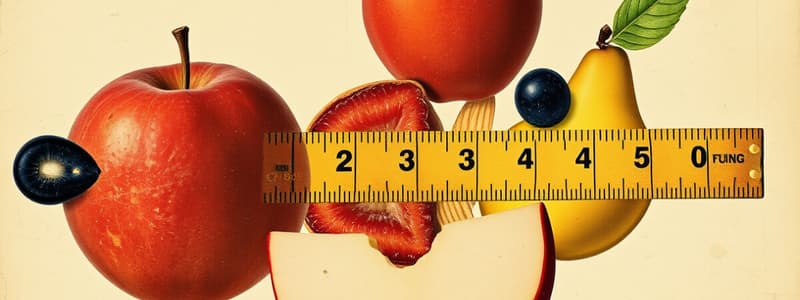 Fruit Measurement Quiz