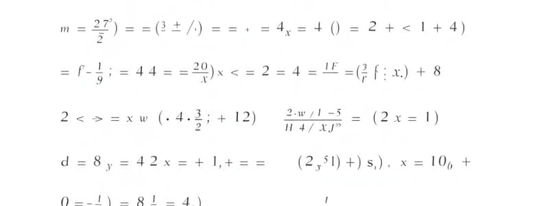 Functions and Linear Equations