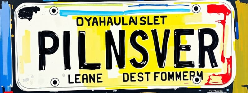 Issuance of Undercover License Plates