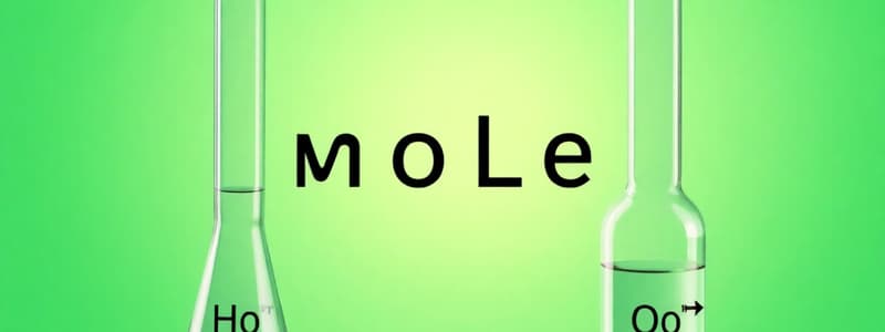 Introduction to Stoichiometry and Mole Concept