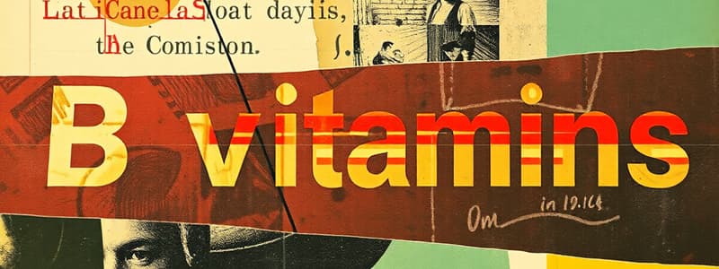 B Vitamins Quiz - BMS200