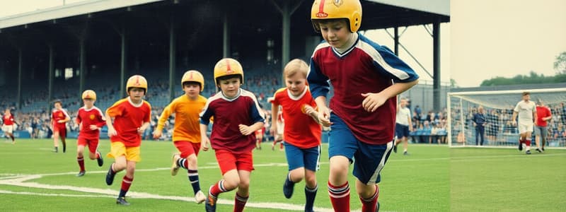 Fußball-Team und Farben