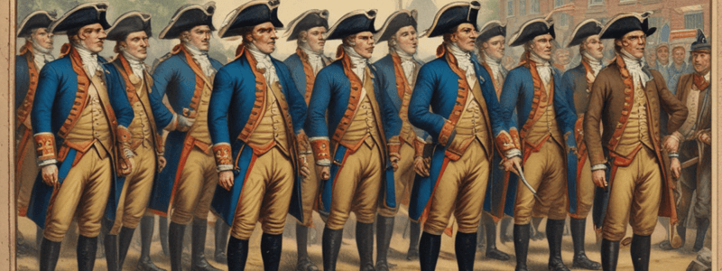 American War for Independence and the Stamp Act Quiz