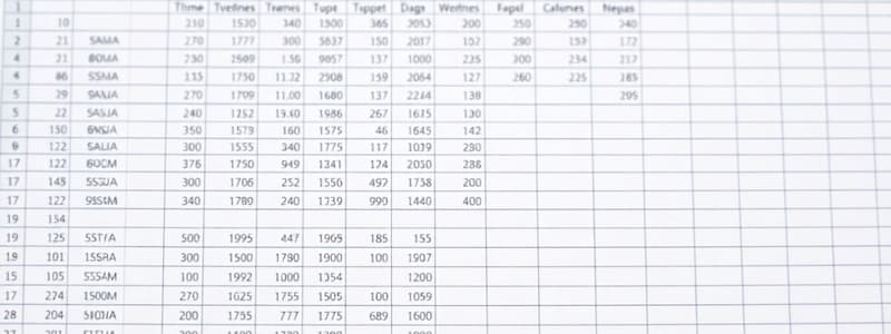 Introduction to Excel