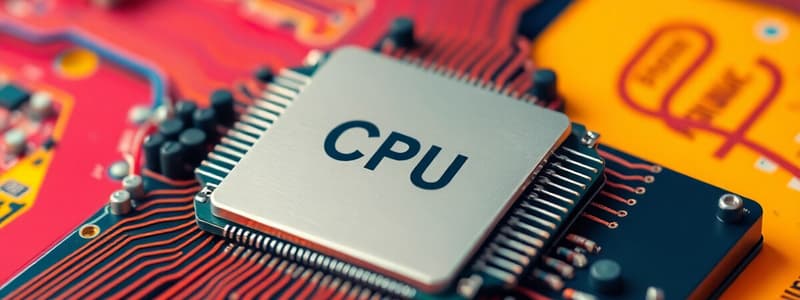 Bilgisayar Donanımı ve Merkezi İşlem Birimi (CPU)