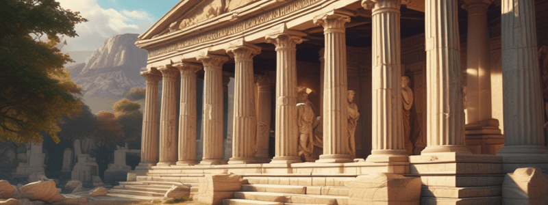 Ancient History Quiz: Greek and Roman Civilization