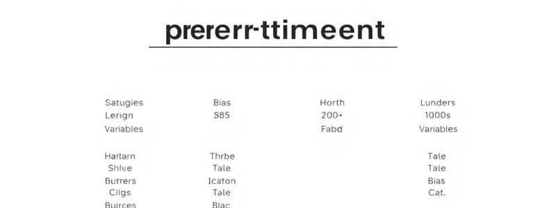 Biology 3.1  Experimental Design and Variables Quiz