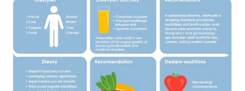 Hypertension lifestyle management