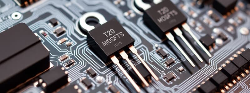 Introduction to MOSFETs (EST 160)