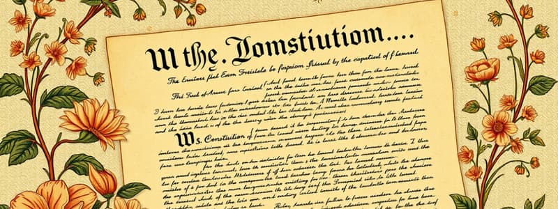 U.S. Constitution vs. Articles of Confederation