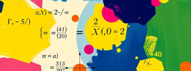 Algebra Nonlinear Equations Quiz