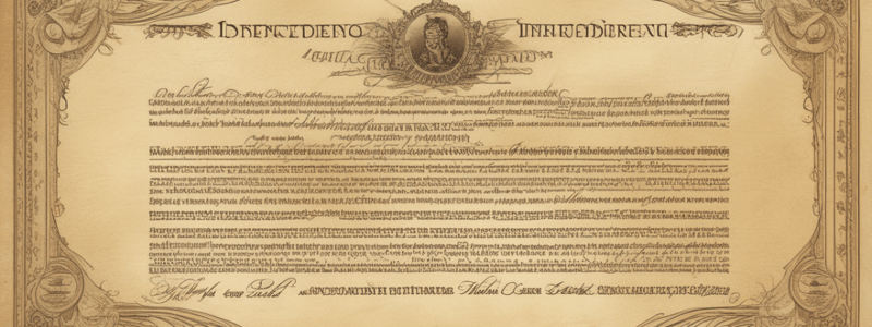 US History: The Declaration of Independence