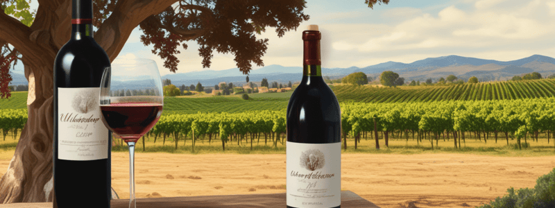 California Wine Regions and Production