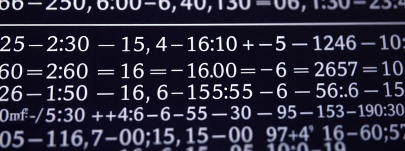 Arithmetic Sequence Formulas