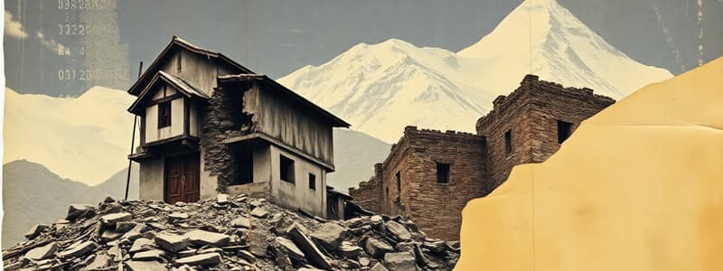 Sismo do Nepal de 2015 e Descontinuidades Sísmicas