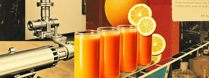 Juice Processing Techniques Quiz