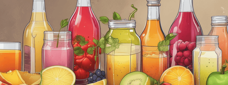 Fruit Juices and Syrups