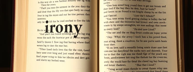 Understanding Irony in Literature