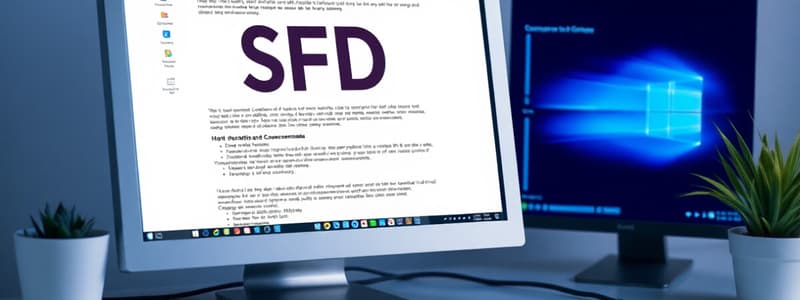 SFD Computer and Internet Policy Quiz