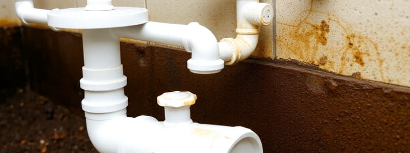 Plumbing Waste Pipes and House Sewer Systems