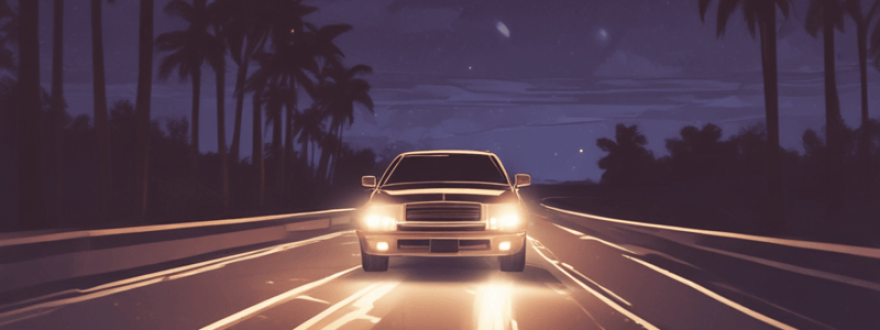 Night Driving Safety in Florida Law Quiz