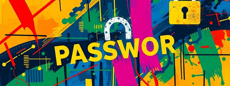 Cybersecurity: Strong Passwords Quiz