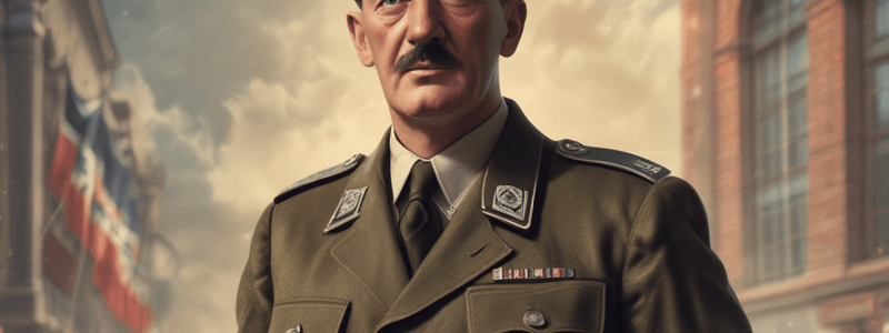 Hitler's Rise to Power and Western Powers' Appeasement