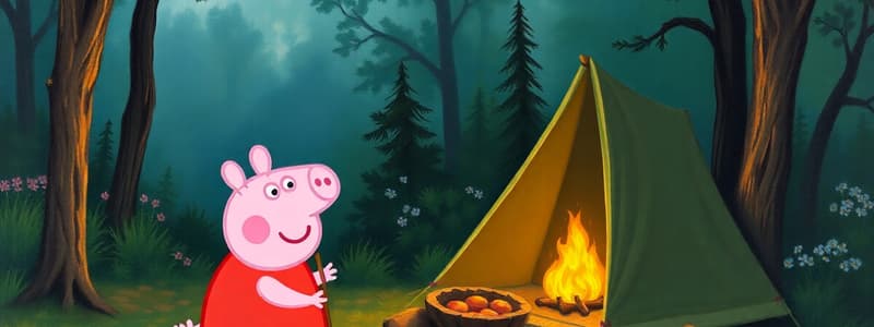 Acampar con Peppa Pig