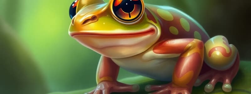 Frog Biology and Ecology Quiz