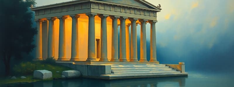 Greek Temple Architecture Quiz