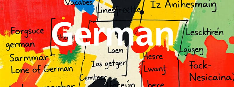 German Language Basics Quiz