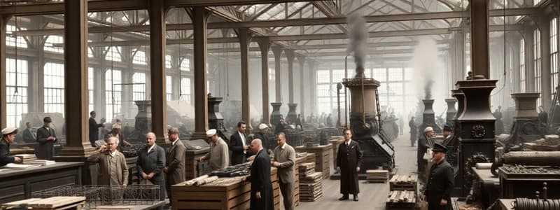 Industrial Revolution Key Innovations Quiz