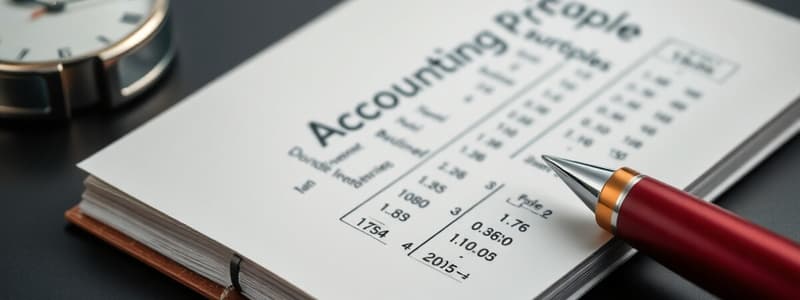 Accounting Concepts and Principles