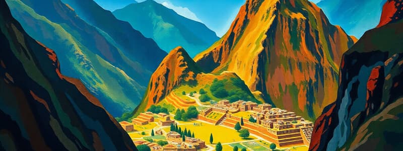 Inca Empire Overview Quiz