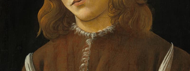 Renaissance Portrait Painting Portrait of a Youth Botticelli