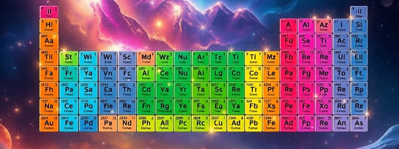 Periodic Table Overview and History