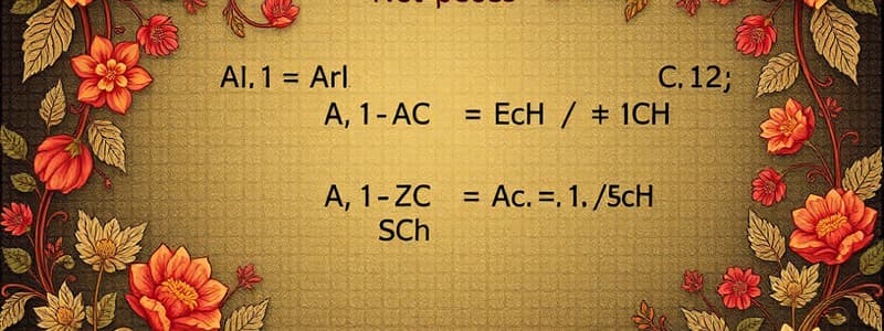 CH 302: Solubility & Acid/Base Chemistry