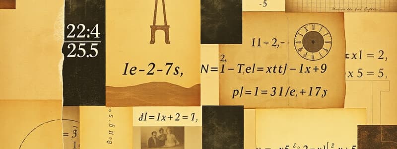 Algebra Basics and Equation Solving