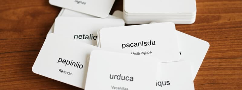 Spanish CH Words Flashcards