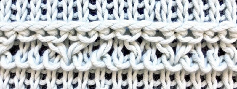 Knitted Loop Structures and Stitches