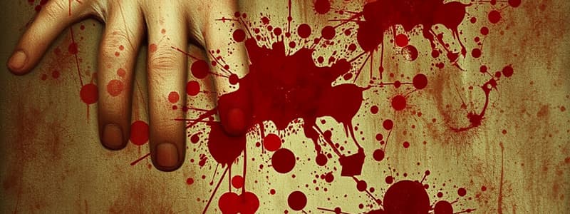 Forensic Analysis of Blood Spatter Patterns