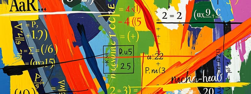 Algebra Introduction Quiz