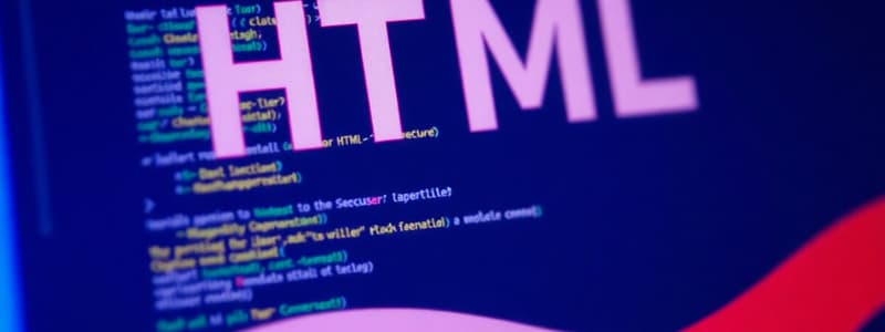 Introduction to HTML