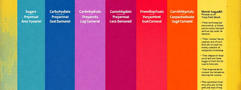 Classification des glucides