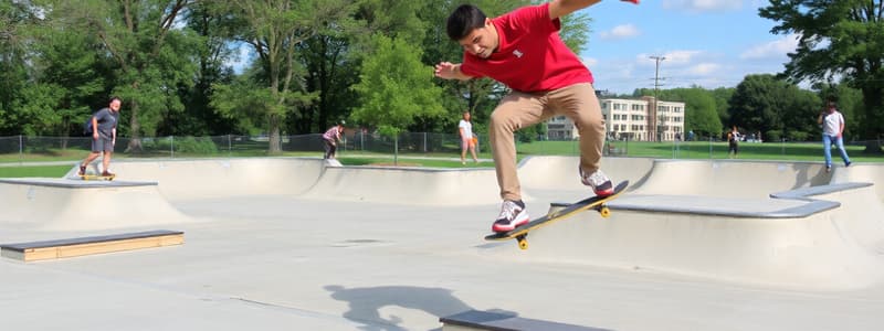 Skateboarding at Tompkins Skate Park