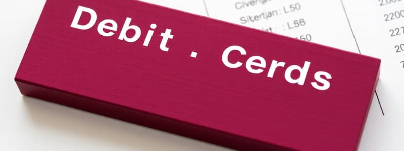 Accounting Principles: Debits & Credits