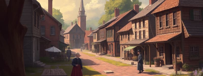 Life in Colonial American Cities and Towns