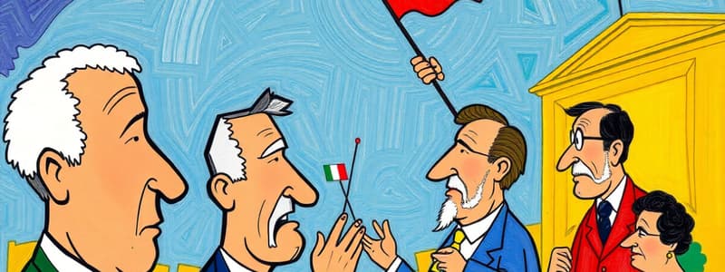 Political Cartoon: Italy's Unification